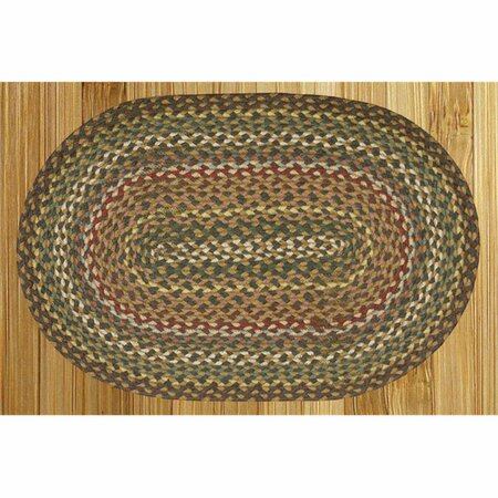 CAPITOL EARTH RUGS Fir-Ivory Jute Braided Rug 07-051